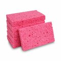 Pinpoint 3.6 x 6.5 in. Small Cellulose Sponge, Pink, 2PK - 24 Packs per Case PI3744804